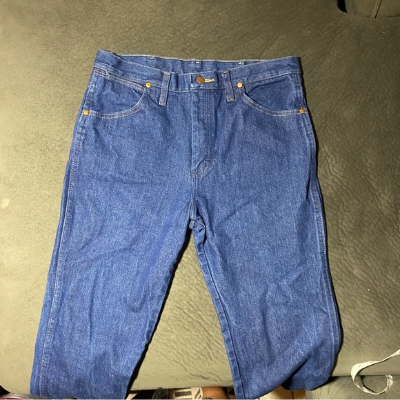 NEW Men’s Wrangler Prewashed Cowboy Cut® Slim Fit Jean 32x30 Dark Wash - Picture 8 of 16